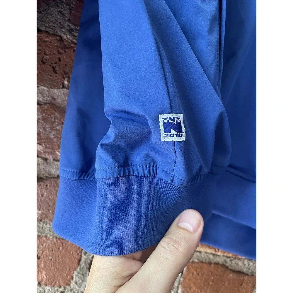 This Never That Blue Golf Pullover Windbreaker Sz M Korean Streetwear Brand TNT